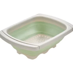 Sieb faltbar medium ausziehbar 38/60 x 26,5 x 4,5 cm grau