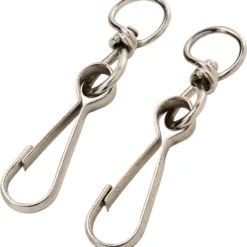 Simplex-Karabiner mit Wirbel, 40 mm, 2 Stück