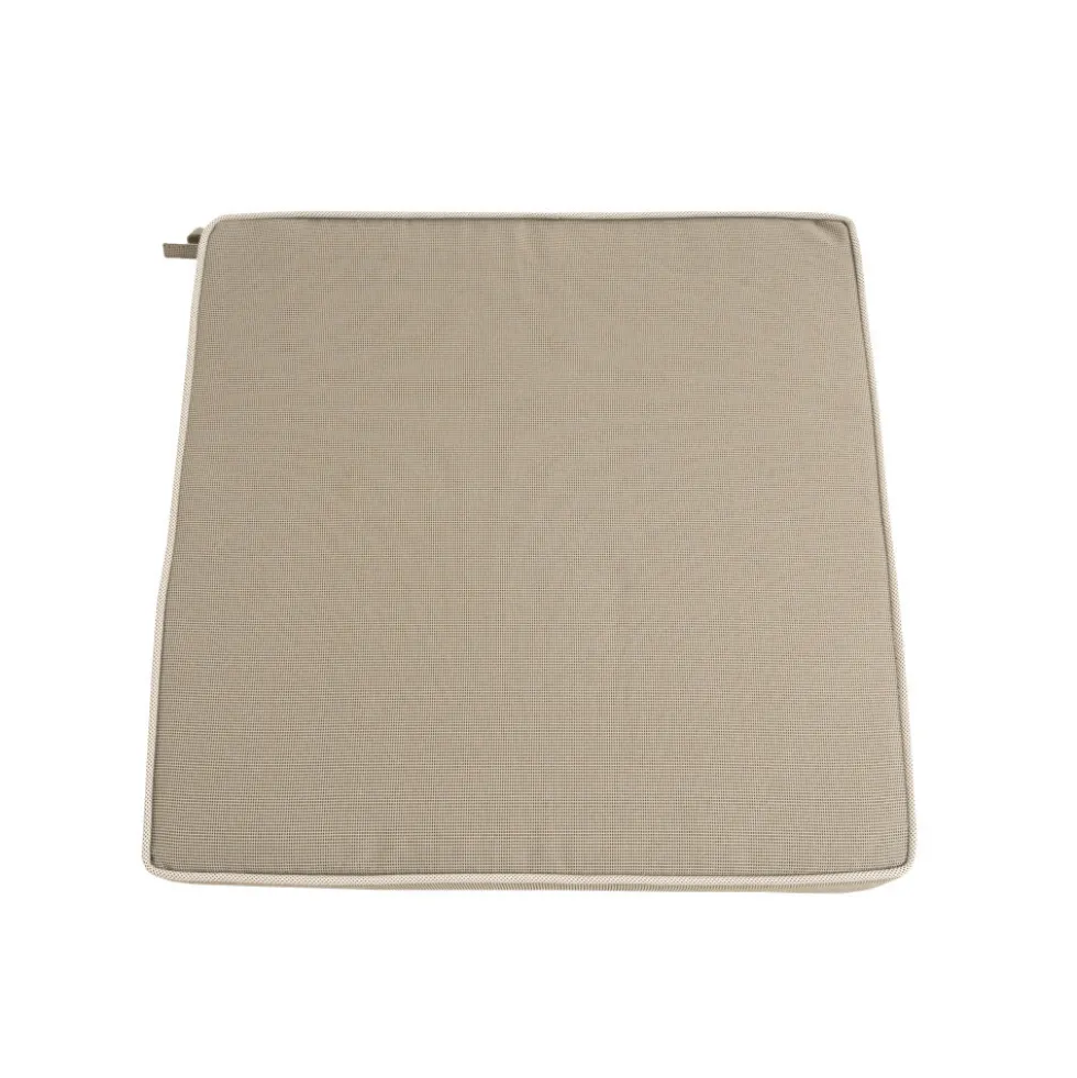 Sitzkissen garngefärbt 40 x 40 x 4 cm, in Taupe