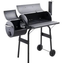 Smoker BBQ mit 2 Grillzonen und Temperaturanzeige