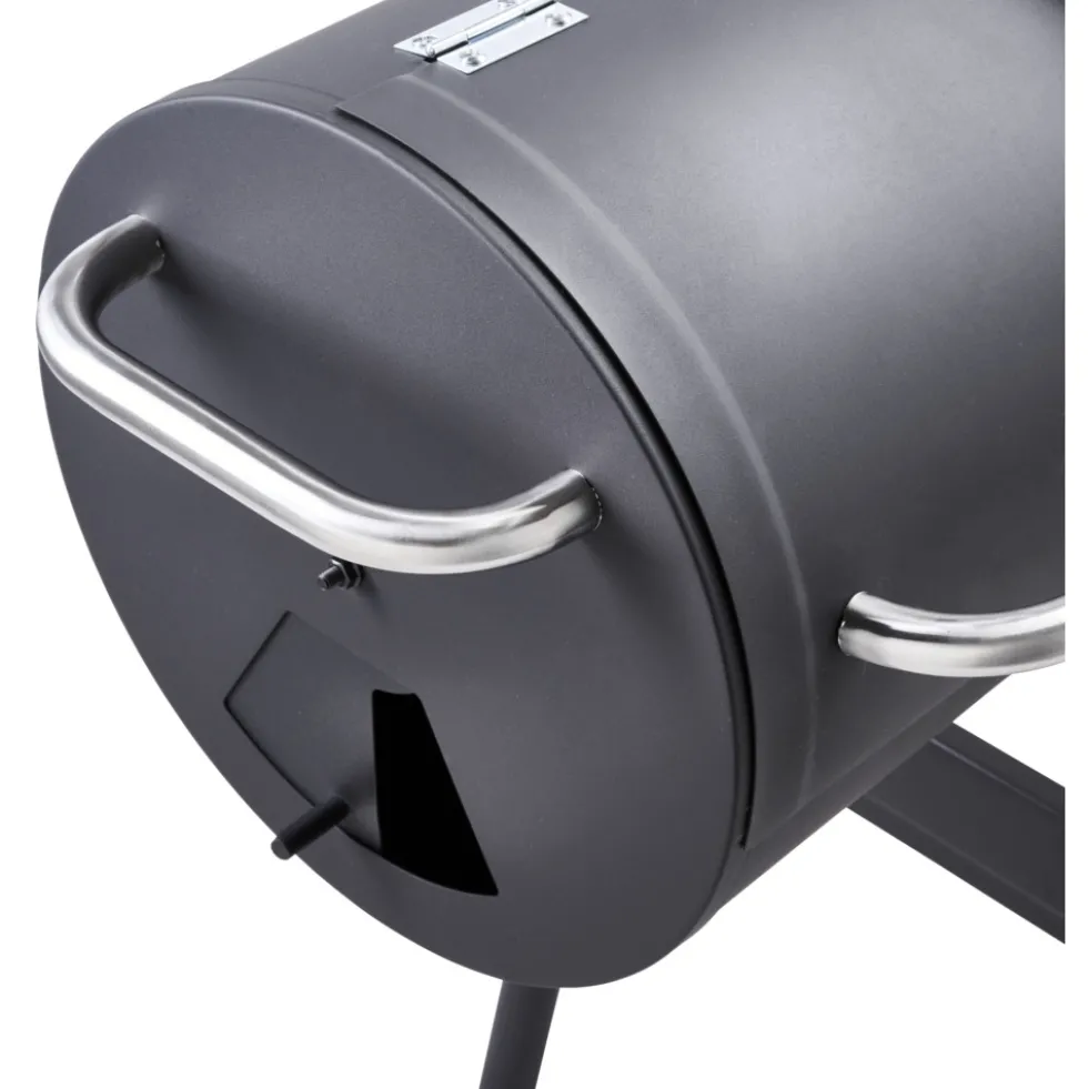 Smoker BBQ mit 2 Grillzonen und Temperaturanzeige