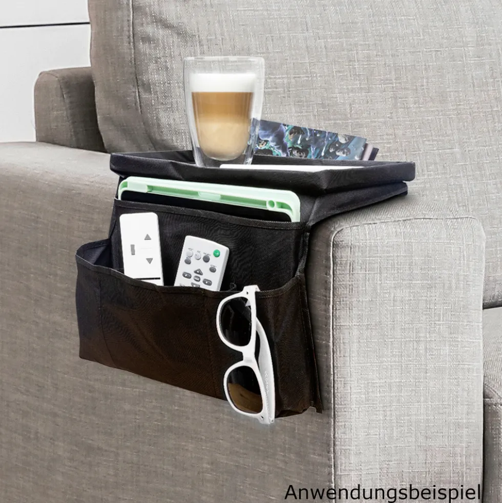 Sofa Organizer schwarz, 31 x 55 cm