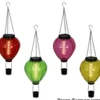 Solar-LED-Heißluftballon mit Flammeneffekt - 4-fach sortiert