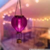 Solar-LED-Heißluftballon pink 46,5 cm