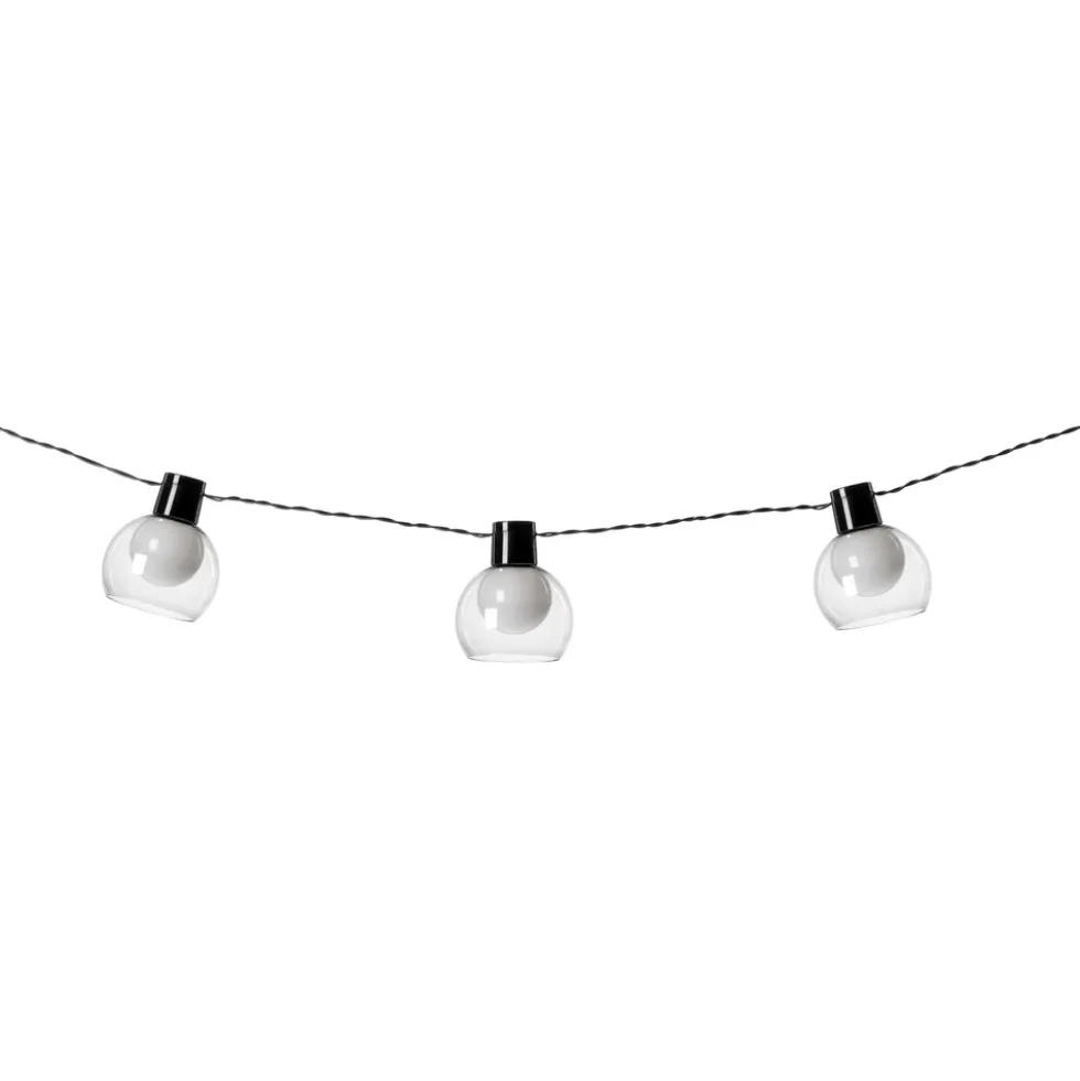 Solar-LED-Lichterkette mit Smokey-Lampenschirm