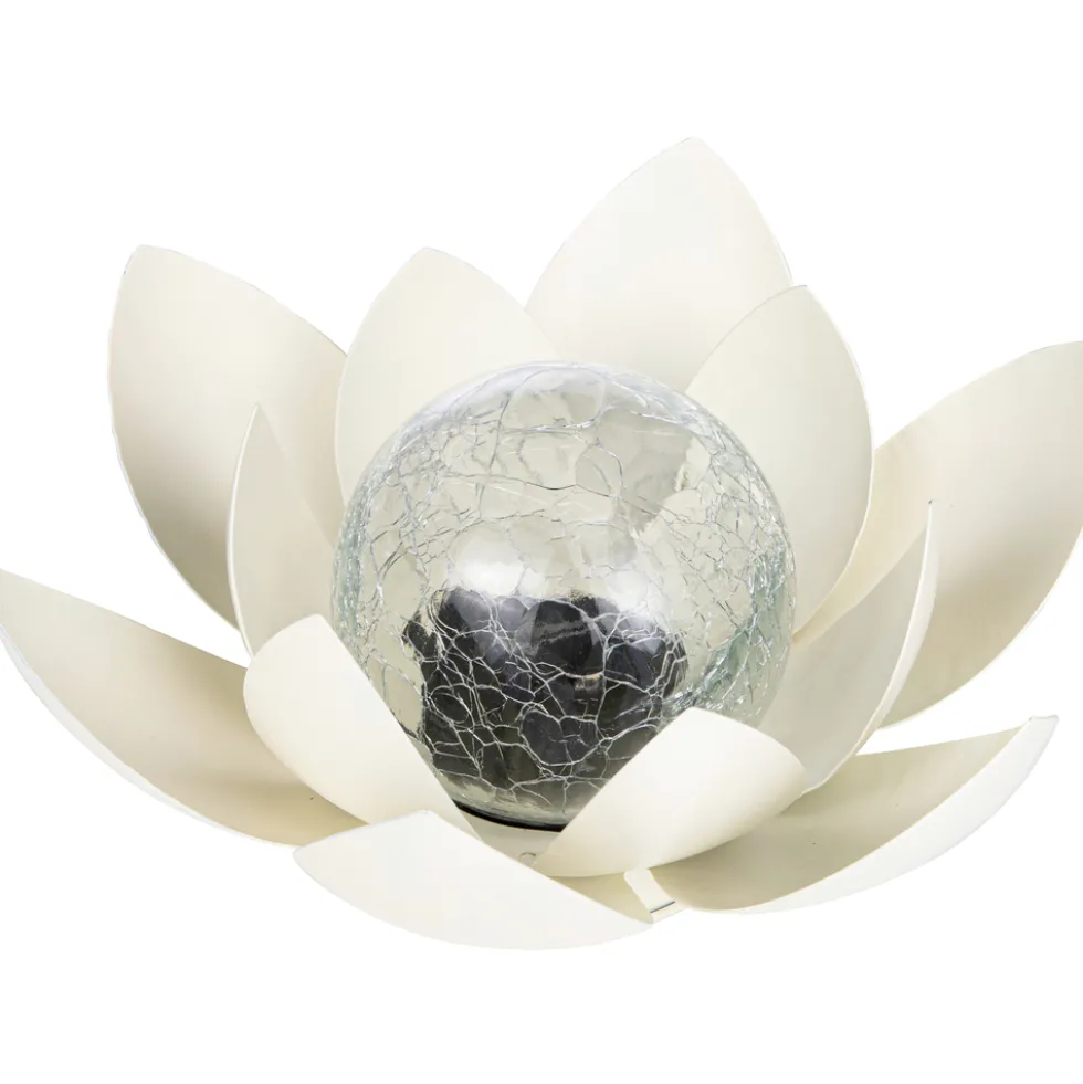 Solar-LED-Lotusblüte aus Metall