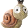 Solar-LED-Tierfigur Schnecke 14,3 cm aus Kunstharz