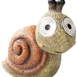 Solar-LED-Tierfigur Schnecke 14,3 cm aus Kunstharz