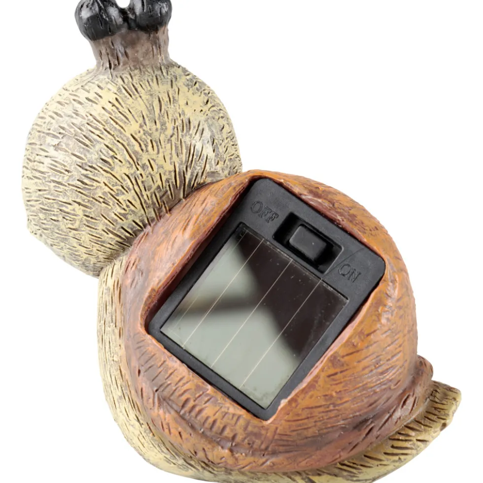 Solar-LED-Tierfigur Schnecke 14,3 cm aus Kunstharz