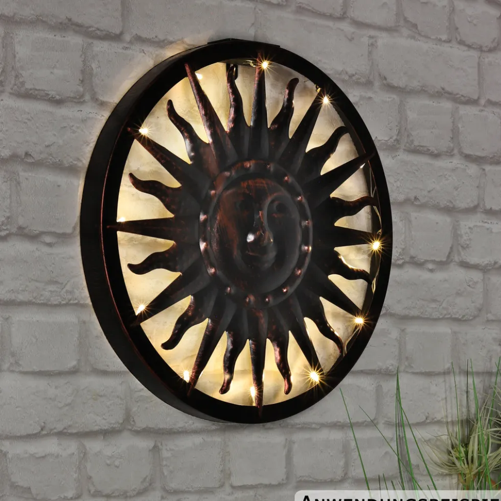Solar-LED-Wandlicht ''Sonne''