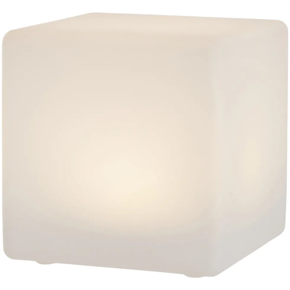 Solar LED-Würfelleuchte 20x20cm, warmweiß