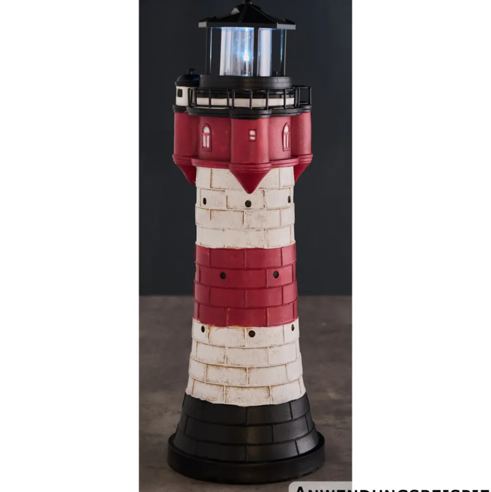 Solar-Leuchtturm „Roter Sand“ 50 cm