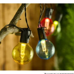 Solar‑Lichterkette mit 10 LED‑Birnen 3m