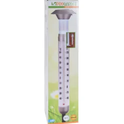 Solar Thermometer 2in1 mit 1 LED, kaltweiß