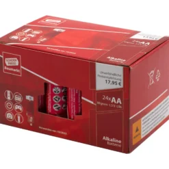 Sonderpreis Baumarkt Alkaline Batterien LR06 AA, 24 Stück