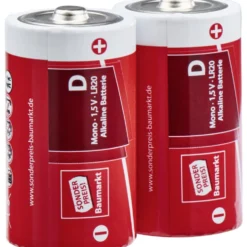 Sonderpreis Baumarkt Alkaline Batterien LR20 D-Mono 2er Pack