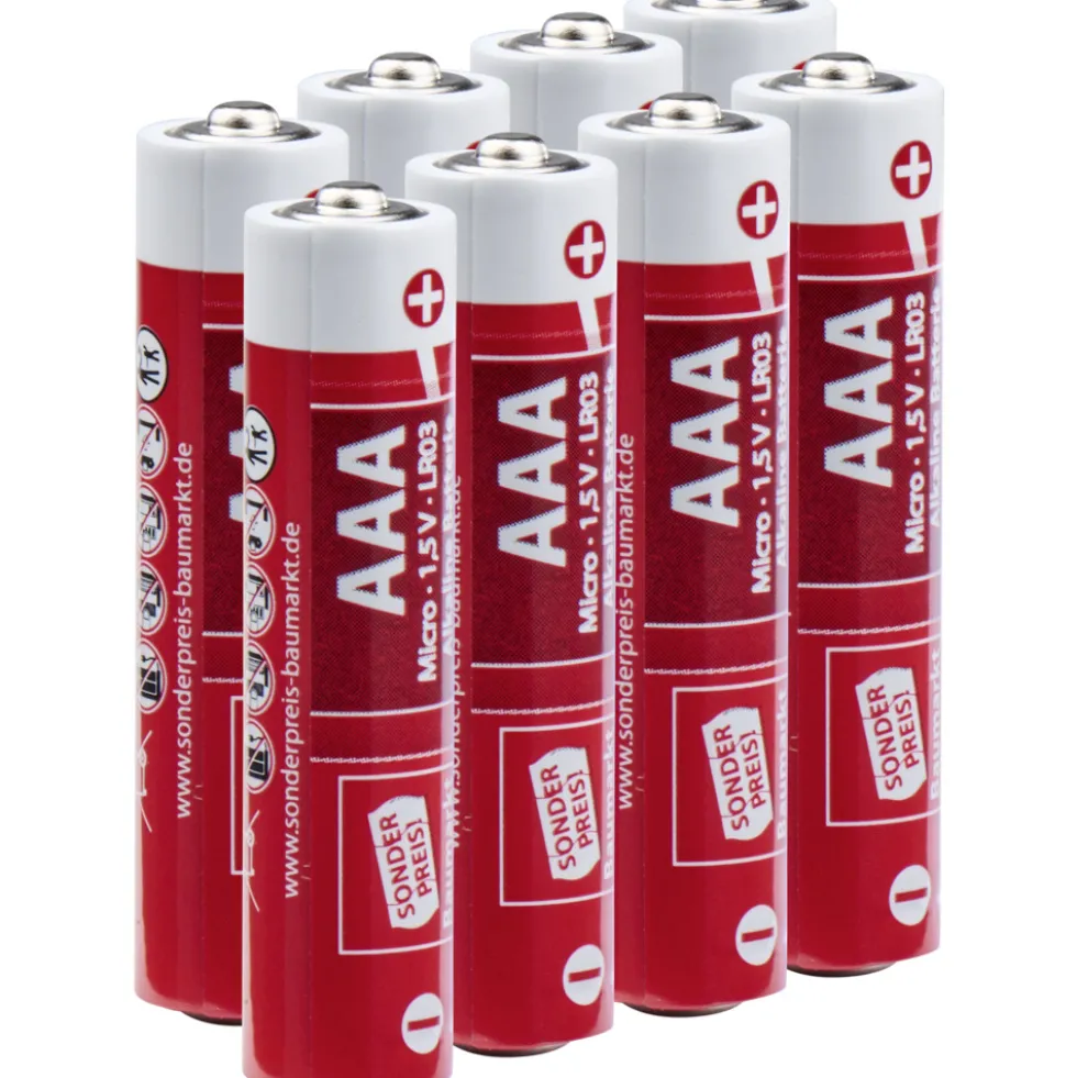 Sonderpreis Baumarkt Alkaline Batterien LR06 AAA Micro 8er Pack