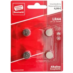Sonderpreis Baumarkt Knopfzellen Batterien-Set LR44 4 Stück