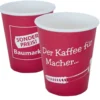 Sonderpreis Baumarkt Pappbecher 200 cl 50 Stück mit Logo