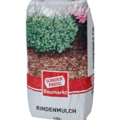 Sonderpreis Baumarkt Rindenmulch 60 Liter aus 100% Nadelholzrinde
