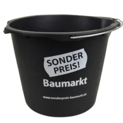 Sonderpreis Baumarkt Wassereimer 12 L in schwarz