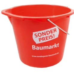 Sonderpreis Baumarkt Wassereimer 12 Liter aus Kunststoff in rot mit Tülle