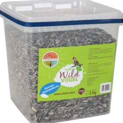 Sonnenblumenkerne 2 kg im Eimer mit hohem Ölgehalt für mehr Energie