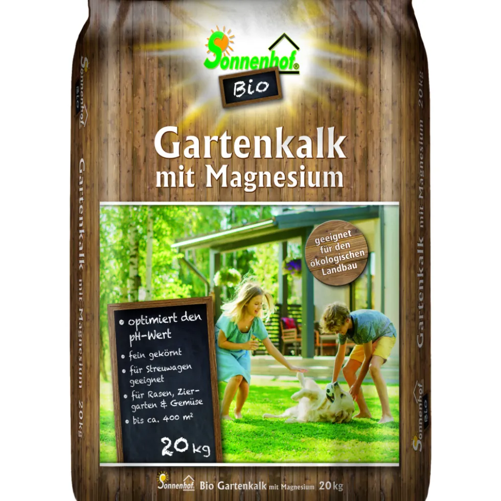 Sonnenhof® Rasen- und Gartenkalk 20 kg für ca. 400 m²