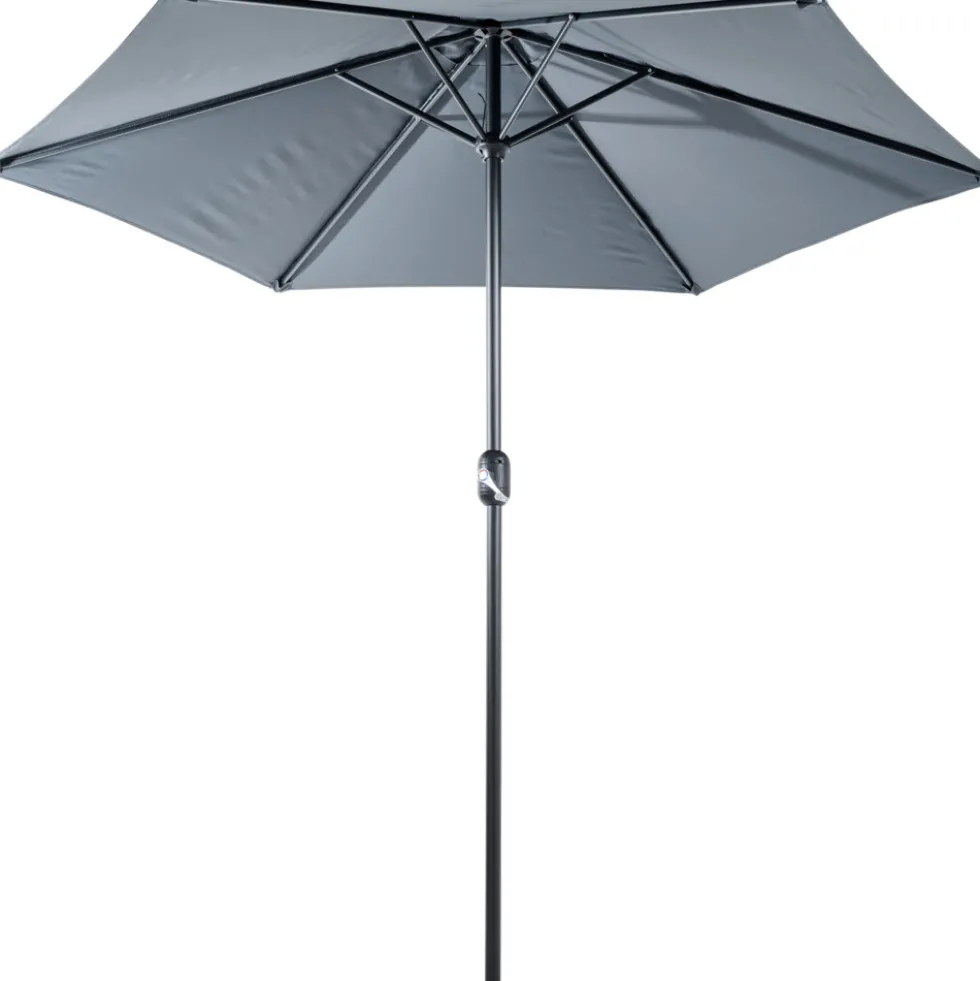 Sonnenschirm Ø 2,5 m anthrazit mit Kurbel - B-Ware