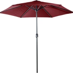 Sonnenschirm Ø 2,5 m bordeaux mit Kurbel - B-Ware