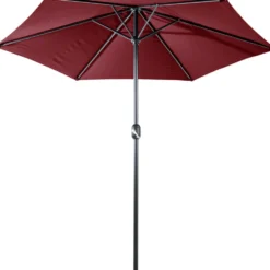 Sonnenschirm Ø 2,5 m bordeaux mit Kurbel - B-Ware