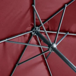 Sonnenschirm Ø 2,5 m bordeaux mit Kurbel - B-Ware