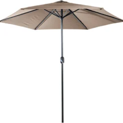Sonnenschirm Ø 2,5 m taupe mit Kurbel - B-Ware