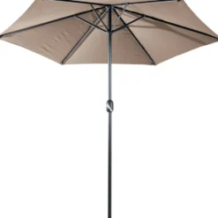 Sonnenschirm Ø 2,5 m taupe mit Kurbel - B-Ware