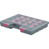 Sortimentskasten schwarz Deckel transparent 65x390x490mm NOR20