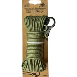 Spannseil mit Schnellspanner, 15m, grün