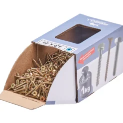 Spanplattenschraube 4x25 mm IVZ 1kg FISHBULL-Pack Senkkopf Vollgewinde
