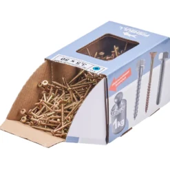 Spanplattenschraube 3,5x50 mm IVZ 1kg FISHBULL-Pack Senkkopf Teilgewinde