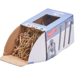 Spanplattenschraube 4,5x70 mm IVZ 1kg FISHBULL-Pack Senkkopf Teilgewinde
