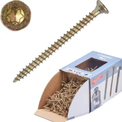 Spanplattenschraube 3x40 mm IVZ 1kg FISHBULL-Pack Senkkopf Vollgewinde