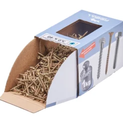 Spanplattenschraube 3x40 mm IVZ 1kg FISHBULL-Pack Senkkopf Vollgewinde
