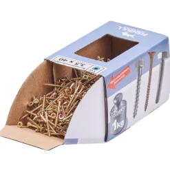 Spanplattenschraube 3,5x40 mm IVZ 1kg FISHBULL-Pack Senkkopf Teilgewinde