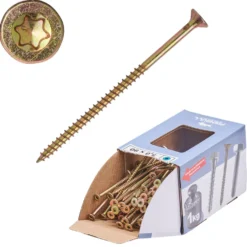Spanplattenschraube 5,0x90 mm IVZ 1kg FISHBULL-Pack Senkkopf Teilgewinde