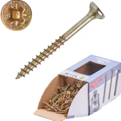 Spanplattenschraube 4,0x40 mm PZ 1kg FISHBULL-Pack Senkkopf Teilgewinde Kreuzschlitz