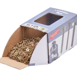 Spanplattenschraube 4x16 mm PZ 1kg FISHBULL-Pack Senkkopf Vollgewinde Kreuzschlitz