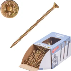 Spanplattenschraube 4,0x70 mm PZ 1kg FISHBULL-Pack Senkkopf Vollgewinde Kreuzschlitz