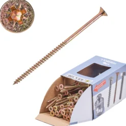 Spanplattenschraube 6,0 x 120 mm PZ 1kg FISHBULL-Pack Senkkopf Teilgewinde Kreuzschlitz