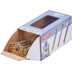 Spanplattenschraube 6,0x160 mm PZ 1kg FISHBULL-Pack Senkkopf Teilgewinde Kreuzschlitz