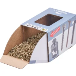 Spanplattenschraube 3,0x12 mm PZ 1kg FISHBULL-Pack Senkkopf Vollgewinde Kreuzschlitz