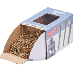Spanplattenschraube 4,0x20 mm PZ 1kg FISHBULL-Pack Senkkopf Vollgewinde Kreuzschlitz